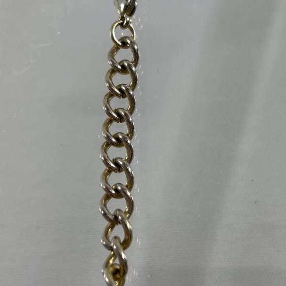 Gold Tone Necklace Black Bubble Faceted Graduated Beads 19-22" - Picture 4 of 6